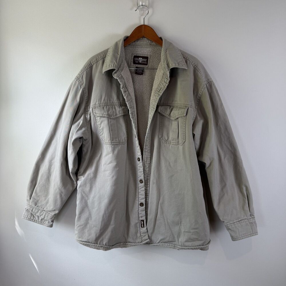 Men's Levi Tan Sherpa Lined Jacket, XL